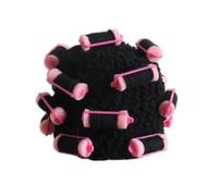 Creative Hair Curler Caps for Plain Headwear Hat for Masquerade Party Theme Party Supplies Headwear (nero)