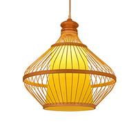 Creative Hanging Lights Teahouse Hand-Woven Pendant Lights Farmhouse Classic Chandelier Coastal Style with Wood Suspensiom Lamp for Fast Food Restaurants Office Light Bar