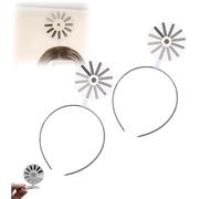 Creative Headband Hairpin, Fun Creative Hairpin Headband with Clips for Women and Men Abstract Art Party Decor for Programmers, Students, Parties (2pcs)