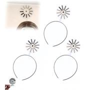 Creative Headband Hairpin, Fun Creative Hairpin Headband with Clips for Women and Men Abstract Art Party Decor for Programmers, Students, Parties (3pcs)