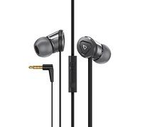 Creative Hitz MA500 High Performance - Set di auricolari ad alta capacità isolante, controllo In Line e microfono, colore: Nero