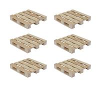 Creative Hobbies, mini sottobicchieri in legno per bevande, bevande calde e fredde, mini blocchi da costruzione, fai da te, 10,2 x 10,2 x 11/40,6 cm
