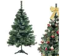 Creative Home Albero di Natale Artificiale 150 cm | Albero Verde Realistico, Super Folto | Decorazione Natalizia | Rami Densi di Verde Profondo con Base Stabile | Interno ed Esterno
