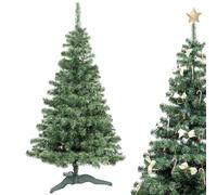 Creative Home Albero di Natale Artificiale 180 cm | Albero Verde Realistico, Super Folto | Decorazione Natalizia Pieghevole | Rami Densi di Verde Profondo con Base Stabile | Interno ed Esterno
