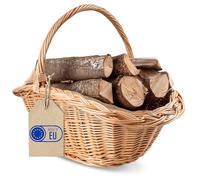 Creative Home Cesto Portalegna Vimini con Manico 60 x 40 x 39 cm