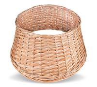 Creative Home Collare per Albero di Natale in Vimini | Gonna per Albero Diametro 52 cm Altezza 27 cm | Rustico Naturale, Fatto a Mano per la Base dell'Albero | Copertura Decorativa | Anello per Tronco