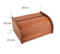Creative Home Contenitore Grande per Pane di Legno | 40 x 27,5 x 18,5 cm