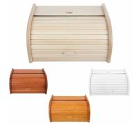 Creative Home Contenitore Grande per Pane di Legno | 40 x 27,5 x 18,5 cm