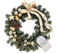 Creative Home Ghirlanda Natalizia Artificiale Oro Ø 35 cm