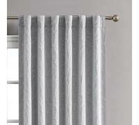 Creative Home Ideas Collins - Tende oscuranti da finestra, per isolamento termico, set da 2 tende, 127 x 274 cm per coppia, colore: grigio freddo
