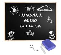 Creative Home Lavagna per Gesso da Parete con Cornice in Legno