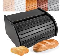 Creative Home Portapane in Legno con Coperchio Scorrevole per Cucina