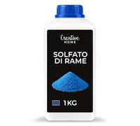 Creative Home Solfato di Rame Pentaidrato 1 kg | CuSO4·5H2O Puro Senza Antiagglomeranti | Solfato di Rame Blu per Laboratorio, Crescita Cristalli, Esperimenti e Galvanica