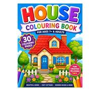 Creative House Coloring Book: Fun and Relaxing House Designs for Adults, Teens, and Kids 7+ | Bold Easy Illustrations with Single-Sided Pages for Better Coloring