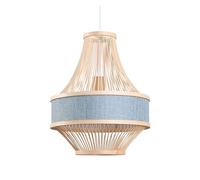Creative Japanese Style Adjustable Hanging Lamp Cloth Decoration Chandelier Pendant Light Chandeliers for Kitchen Island Living Room Dining Room(Blue,40 * 43cm)