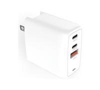 Creative 67 W GaN Charger 3-Port USB GaN Charger Wall con PPS, PD 3.0, e QC 4.0+ per telefoni e computer portatili, una presa CA UE intercambiabile inclusa