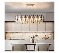 Creative Led s Lighting Modern Hanging Lamp for Living Room Bedroom Dining Room Ceiling Crystal Light (Color : 50cm) (L90xw35xh22)