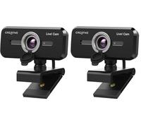 CREATIVE Live! Cam Sync 1080p V2 Full HD Webcam USB grandangolare con disattivazione automatica dell'audio e riduzione del rumore per videochiamate, doppio microfono integrato, per zoom, Skype