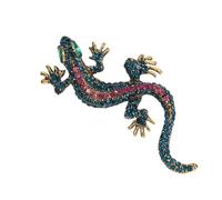 Creative Lizards Shaped Lapel Pin Sturdy Metal Brooch with Retro Charm Suitable for Casual Wear Formal Event Gift Giving Creative Lizard Brooch Design