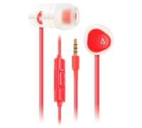 Creative MA-200 - Cuffie intrauricolari con driver da 8 mm e microfono universale (bianco/rosso)