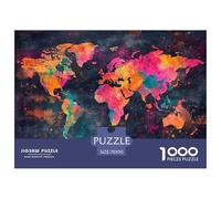 Creative Map1000 Pezzi Puzzle Fai Da TeBeautiful Patterns Divertimento Per Adulti Per Adulti E Bambini Dai 12 Anni Intrattenimento Creativo70x50cm/1000pcs