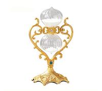 Creative Metal Time Glass Hourglass 30/60 Minutes Modern Art Craftwork Home Living Room Office Desk Accessory Gifts (Color : Bronze Size : 30min) (Golden 30min)