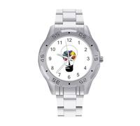 Creative Mind - Orologio da polso da uomo, in acciaio inox, analogico, al quarzo, Stile:, regular, Bracciale