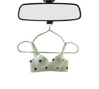 Creative Mini Bra Car Pendant - Quirky Rearview Mirror Ornament With Miniat