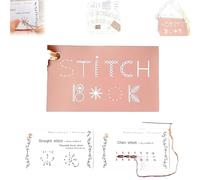 Creative Mini Sewing Book, Portable Mini Travel Sewing Kit, DIY Creative Sewing Book,Learn A Variety of Sewing Techniques, for Embroidery and Sewing Enthusiasts, Sewing Books with Patterns (1 Set)