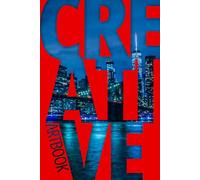 Creative Motivational Everyday Notebook Red City Night Blue Lights Art School College Work Taskmanager: 100 Pages 6x9 Organizer Simple Grid Composition Journal Sketchbook Artbook