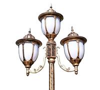 Creative n High Pole E27 3-Light in alluminio pressofuso Lampada da giardino Paesaggio Lampione stradale Europeo Villa Prato Pilastro Lampada da palo Antico Impermeabile Lanterna da esterno per patio