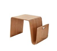 Creative N-Shaped Wooden Coffee Table, Designer Modern Side Table for Living Room, Sofa End Table, Bedside Table Balcony Use(B)
