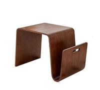 Creative N-Shaped Wooden Coffee Table, Designer Modern Side Table for Living Room, Sofa End Table, Bedside Table Balcony Use(A)