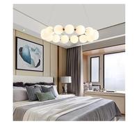 Creative Nordic Magic Beans Pendant Lamps For Bedroom Restaurant Kitchen Double Layer LED Chandelier Home Improvement