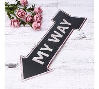 Creative Occident Retro Indicator Tag Targhetta di uscita in ferro artistico