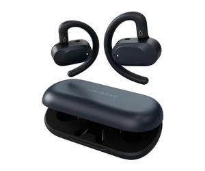 CREATIVE Outlier Go Cuffie wireless open-ear con vestibilità regolabile e ganci per le orecchie, tempo di riproduzione totale fino a 26 ore, due microfoni, Bluetooth 5.4, IPX4 (Blu scuro)