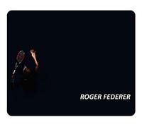 Creative Painting Custom Design Rectangle Mouse Pad Gaming Mousepad Roger Federer In The Dark Rectangle Non-Slip Mousepad Water Resistent Oblong Gaming Mouse Pads