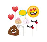 Creative Party Emoji Photobooth Props Misura Confezione 10 (SG32292)