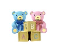 Creative Party Resina Appena Nato Cake Topper Misura Confezione 4 (SG31927)