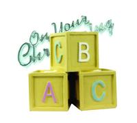 Creative Party - Topper per torta Battesimo con scritta On Your (SG8236)