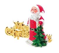 Creative Party Topper tradizionale in resina di Babbo Natale e Motto