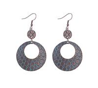 Creative Pattern Geometric Irregular Round Earrings, European & American Style