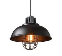 Creative Personality Hat-Shaped Metal Pendant Lamp, Flush Mount Ceiling Lighting Fixtures, Nordic Industrial Style Chandelier, Bedroom, Office, Clothing Shop Decoration Hanging Light(Dark)