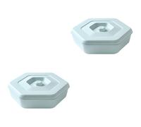 Creative PP Multi Section Snack Serving Very Set con coperchio (verde) snack