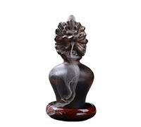 Creative Purple Sand Backflow Aromatherapy Furnace Zen Ceramic Classical den Dragon Incense Burner Ornaments Crafts (A) (A)
