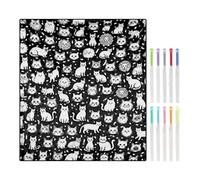 Creative Relaxation Canvas: The coloring blanket doubles as a creative coloring canvas, providing a joyful way to release stress and relax while satisfying daily leisure and artistic exploration nee