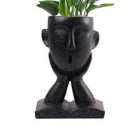 Creative Resin Face Planter - Decorative and Cactus Pot | Indoor Plant Holder for Garden Balcony Windowsill, Artistic Planter for Home Decoration and Plant Display