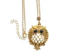 Creative Retro Alloy Necklace with Durable Hollow Out Magnifying Glass Pendant