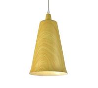 Creative Retro Bar Pendant Dining Room Decorative Hanging Chandelier, American Minimalist E27 Wood Grain Metal Drop Lamp. Cafe Lantern(Teak)