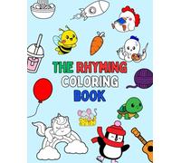 Creative Rhymes Coloring Book: 24 Fun Printable Pages | Digital Download for Kids | Rhyming Activity Book | Animals Eating & Playing